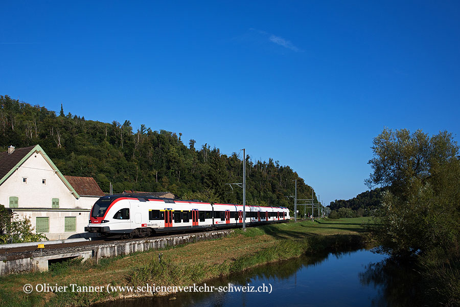 RABe 522 207 als RE56 Meroux TGV – Delémont – Biel/Bienne