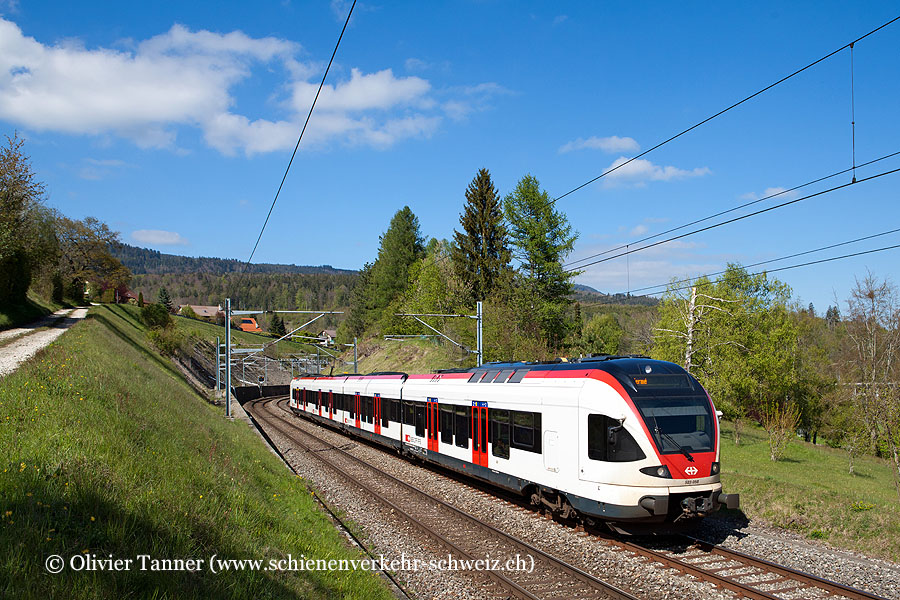 RABe 523 058 als S2 Villeneuve – Lausanne – Vallorbe