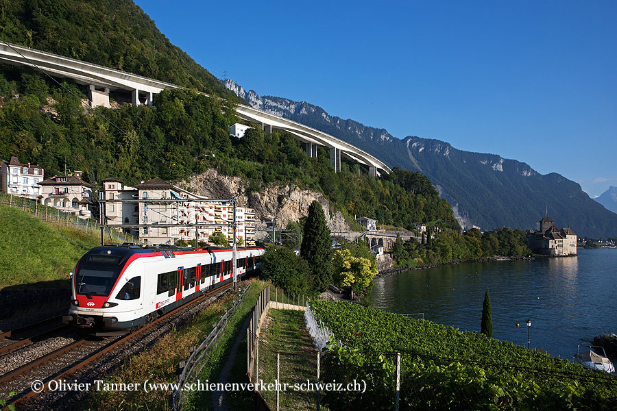RABe 523 061 als S2 St-Maurice – Lausanne – Vallorbe
