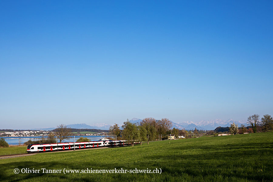 RABe 523 040 und RABe 521 026 als S1 Baar – Sursee