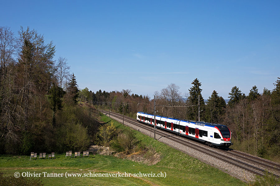 RABe 523 007 als S26 Lenzburg – Rotkreuz