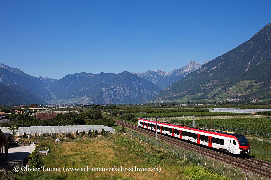 RABe 531 001 auf Brems-Typentestfahrten
