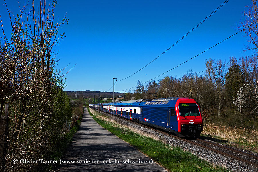 Re 450 034, Re 450 044 und Re 450 100 als S9 Schaffhausen – Zürich HB – Uster