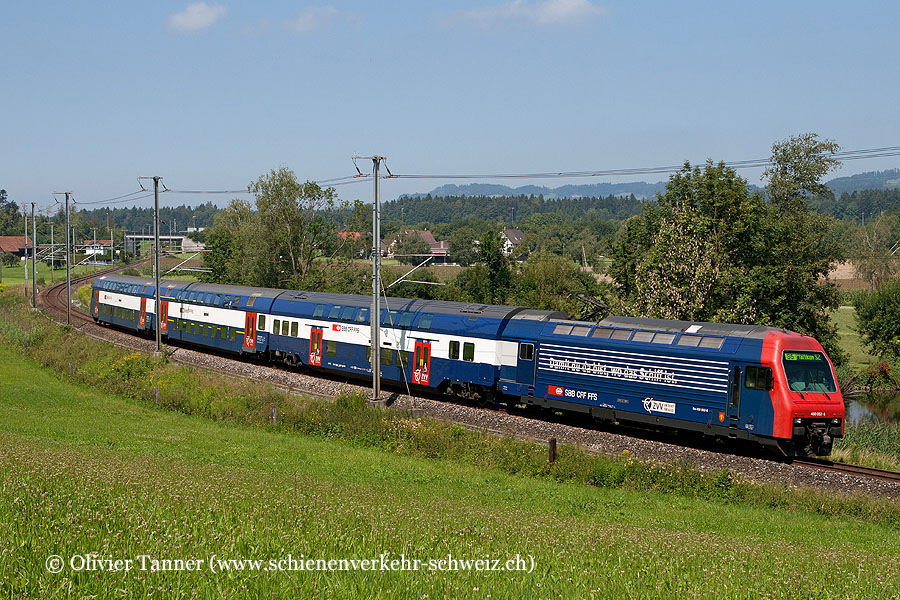 Re 450 052 mit NDW als S5 Rafz – Zürich HB – Wetzikon – Pfäffikon SZ