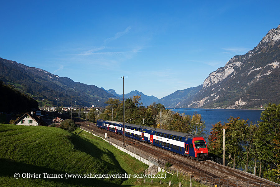 Re 450 105 als RE Ziegelbrücke – Chur