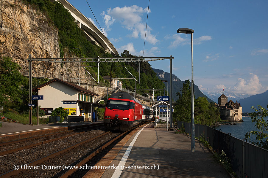 Re 460 006 mit IR90 Brig – Genève Aéroport
