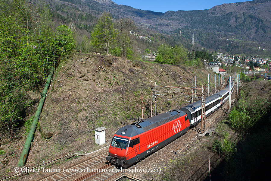 Re 460 109 mit IC Domodossola – Brig – Bern – Basel