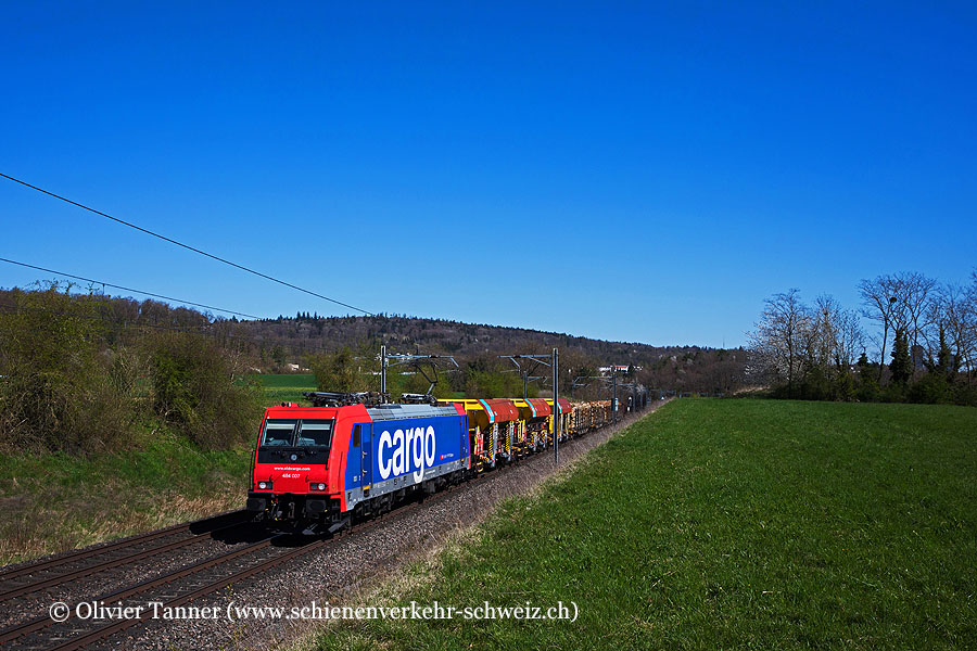 Re 484 007 mit einem Nahverkehrsgüterzug