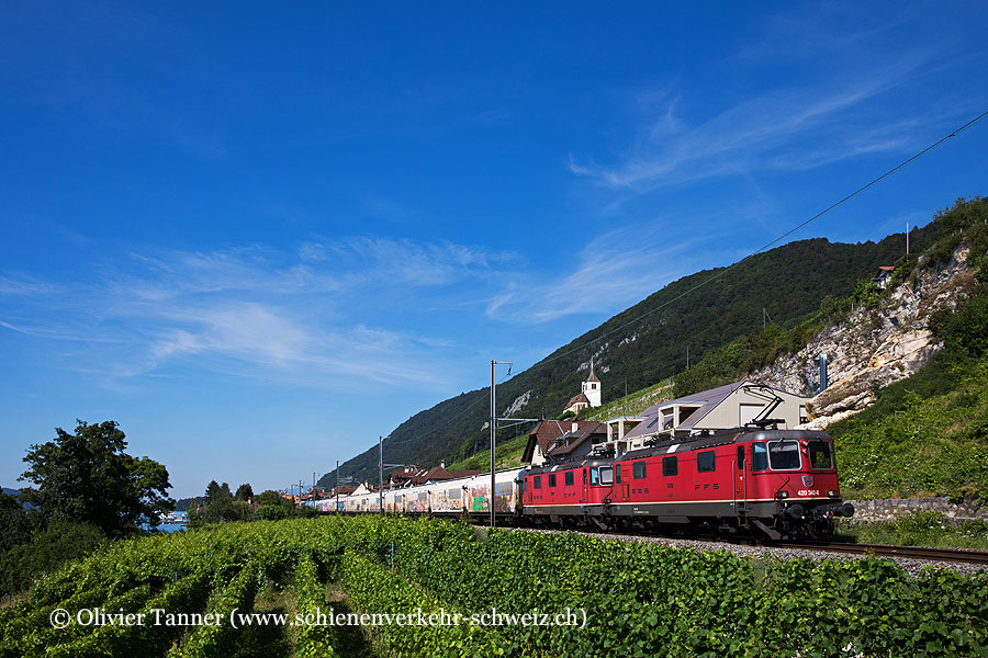 Re 4/4’’ 11342 und Re 4/4’’ 11327 auf dem Weg nach Biel