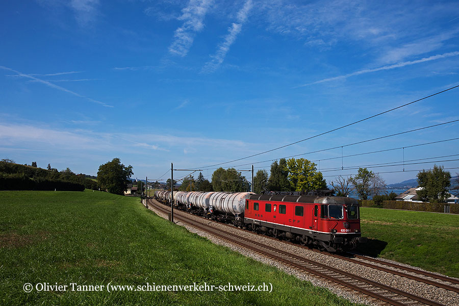 Re 6/6 11666 mit einem Oelzug