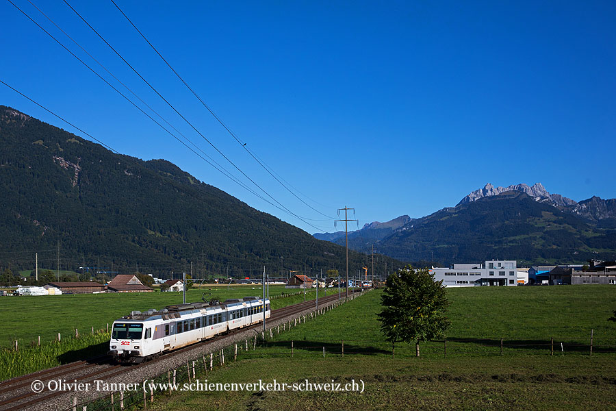 RBDe 566 083 als S27 Ziegelbrücke – Siebnen-Wangen