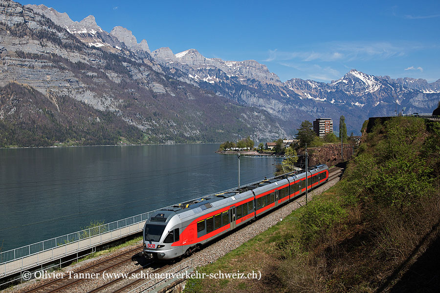 RABe 526 046 als S4 St. Gallen – Sargans – Uznach – St. Gallen (Ringzug)