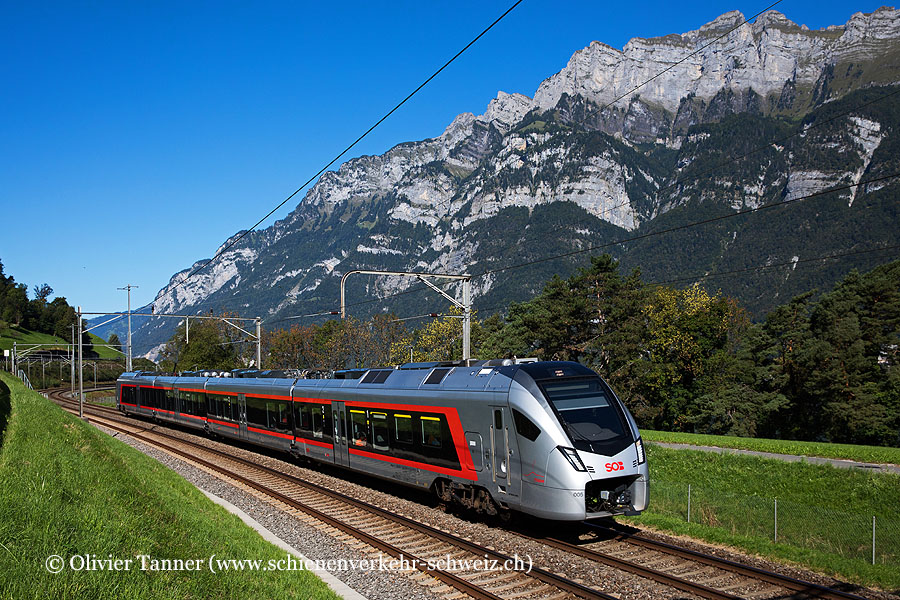 RABe 526 005 als S17 Rapperswil – Sargans