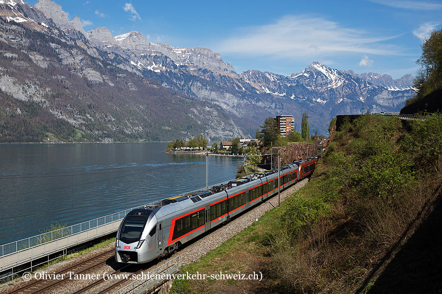 RABe 526 007 und RABe 526 121 & 221 als IR35 Chur – Zürich – Bern