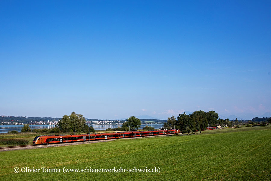RABe 526 230 & 130 und RABe 526 119 & 219 als IR26 Locarno – Bellinzona – Luzern – Basel