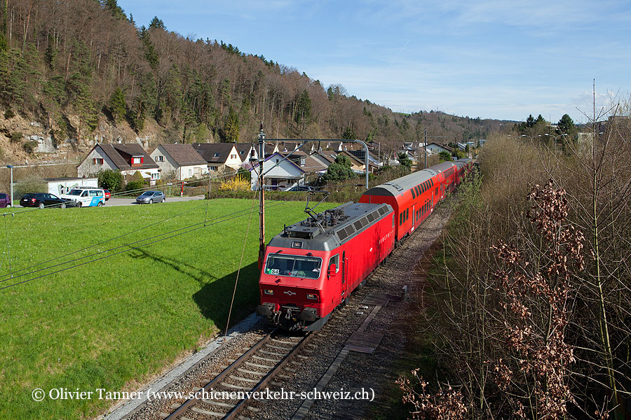 Re-Pendelzug mit Re 456 547 als S4 Langnau-Gattikon – Zürich HB