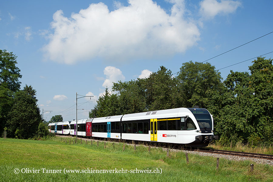 RABe 526 790 und RABe 526 729 als S3 Schaffhausen – St. Gallen Haggen