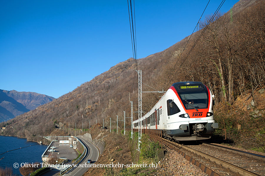 RABe 524 019 als S30 Cadenazzo – Luino – Malpensa Aeroporto