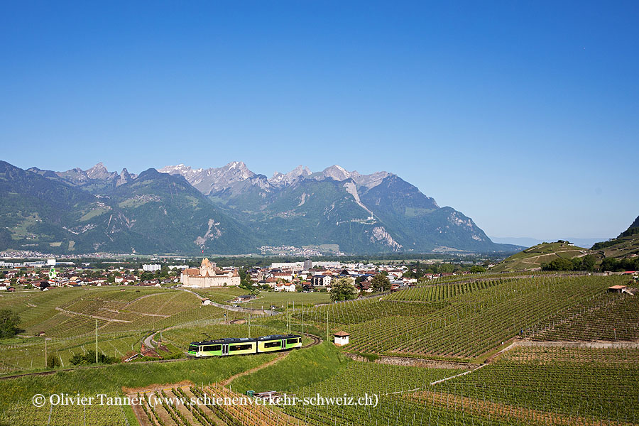 Beh 4/8 592 als R71 Les Diablerets – Aigle