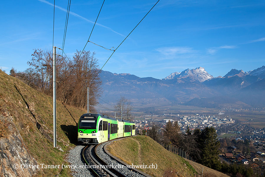 Beh 2/6 541 als Regio Aigle – Monthey – Champéry