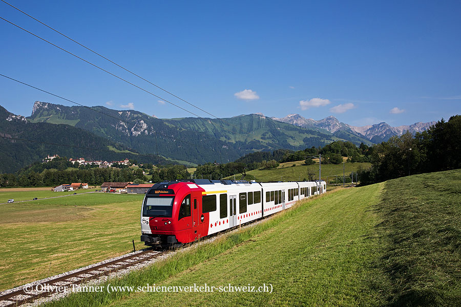 ABe & Be 2/4 110 als S50 Montbovon – Bulle – Palézieux