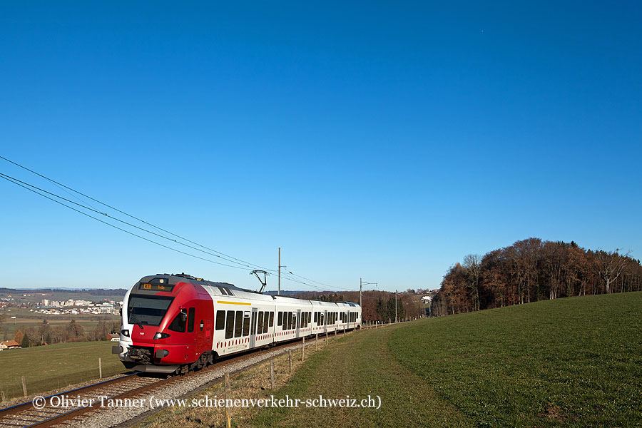 RABe 527 192 als RE Fribourg – Bulle