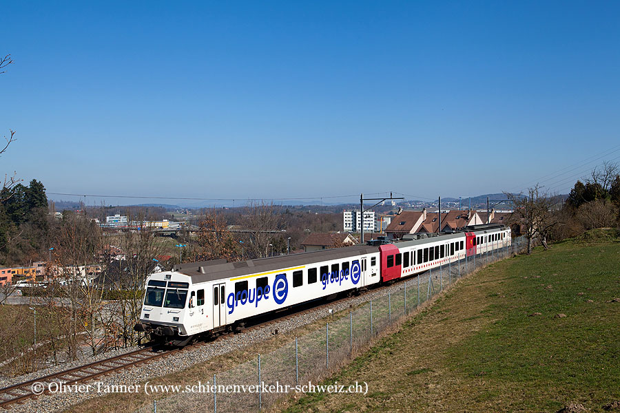 RBDe 567 182 als S21 Fribourg – Kerzers