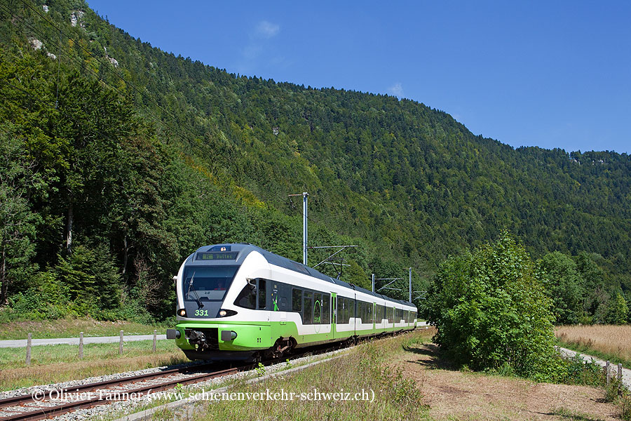 RABe 527 331 als Regio Neuchâtel – Buttes