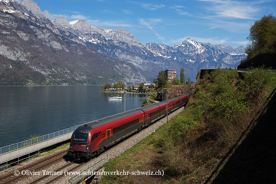 RailJetExpress Bratislava – Wien – Zürich mit Br 1116 203